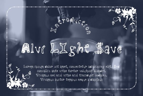 Alvi LIght Save: A Quirky Display Font for Marketers