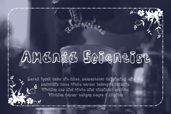 Amanda Scientist: A Fun Display Font for Branding