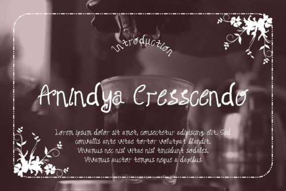 Anindya Cresscendo: A Playful Display Font for Crafters
