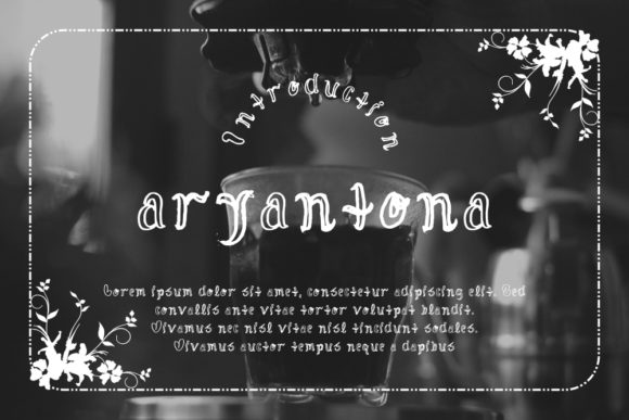 Aryantona: A Handwritten Display Font for Editorial Charm
