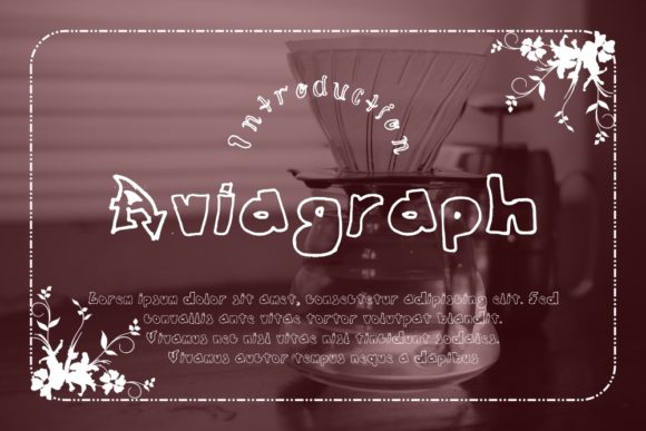 Aviagraph: A Display Font for Bold Branding
