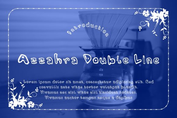 Azzahra Double Line: A Quirky Display Font for Bold Campaigns