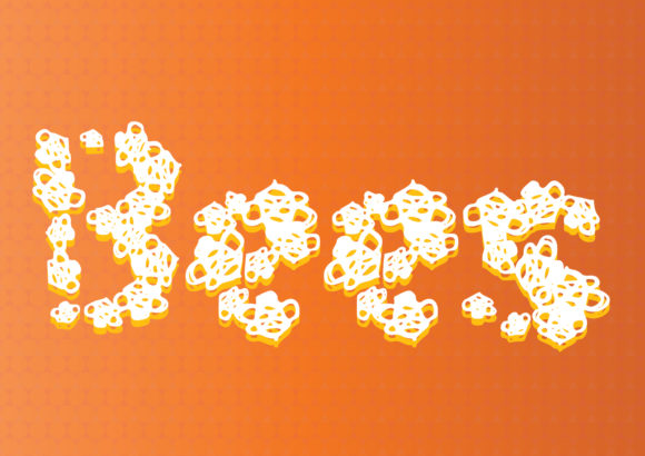 Bees: A Playful Display Font for Editorial Design