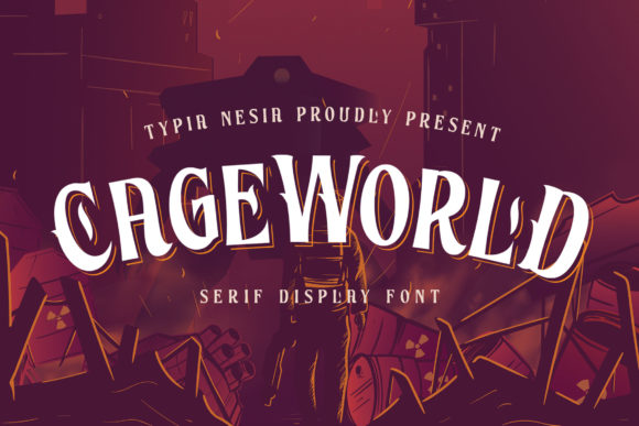 Cageworld: A Vintage Display Font for Bold Campaigns