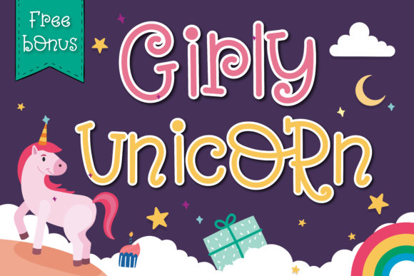 Girly Unicorn Font for Sweet Branding