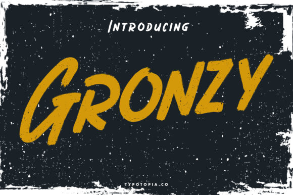 Gronzy: A Bold Display Font for Branding