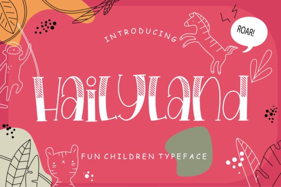 Hailyland: A Playful Display Font for Marketers