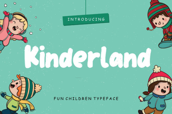 Kinderland Font: Whimsical Display Type for Crafters