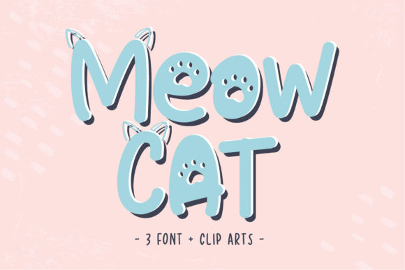 Meow Cat: A Sweet Display Font for Branding