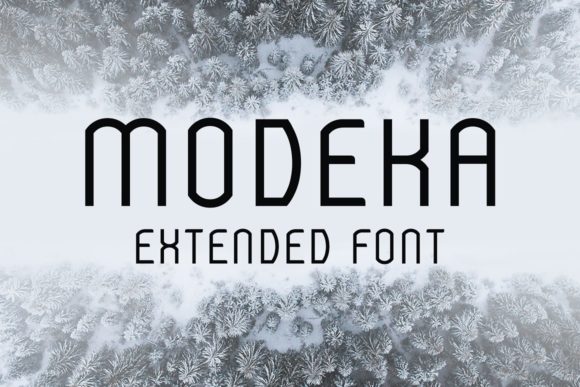 Modeka Extended: A Bold Display Font for Editorial Design