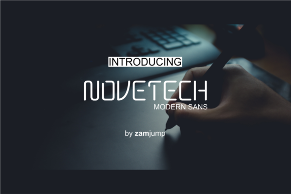 Novetech: A Modern Display Font for Makers