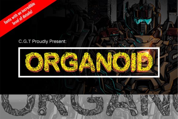 Organoid Font: A Bold Display Typeface for Web Design