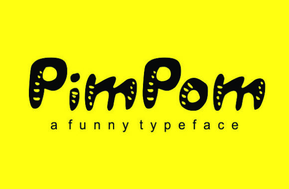 Pimpom: A Quirky Display Font for Bold Campaigns