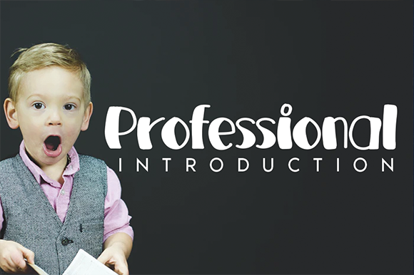 Professional: A Quirky Display Font for Crafters