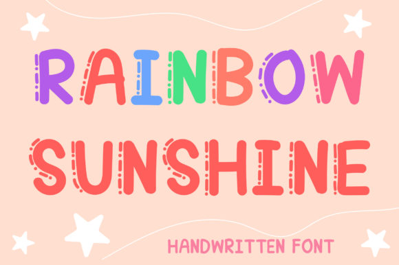 Rainbow Sunshine: A Cheerful Display Font for Social Campaigns