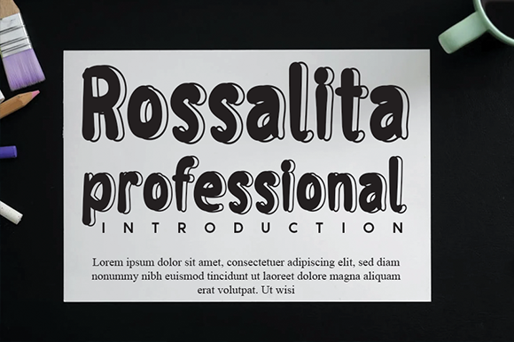 Rossalita: A Bold Display Font for Authentic Branding