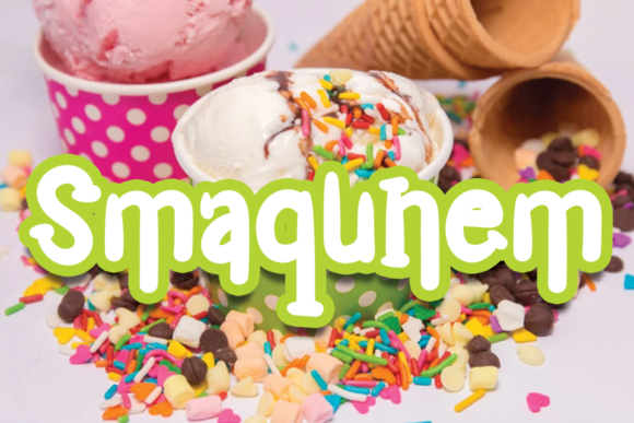 Smaqunem: A Colorful Display Font for Editorial Design