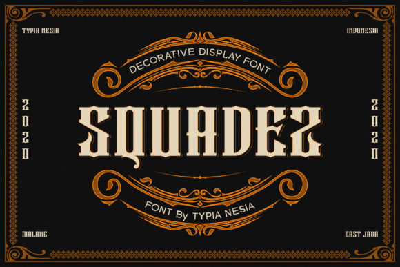 Squadez: The Bold Display Font for Impactful Campaigns