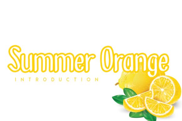 Summer Orange: A Joyful Display Font for Bold Campaigns