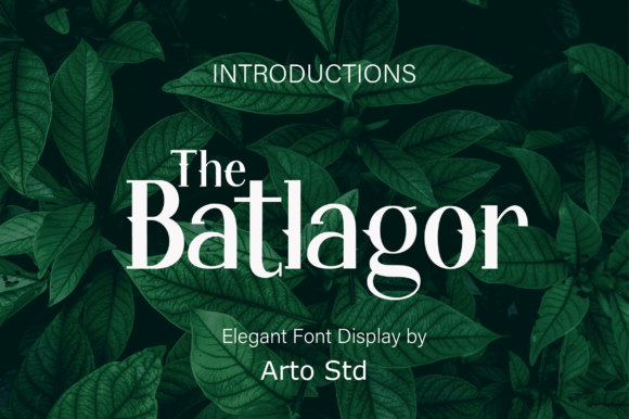 The Batlagor Font: Vintage Charm for Makers