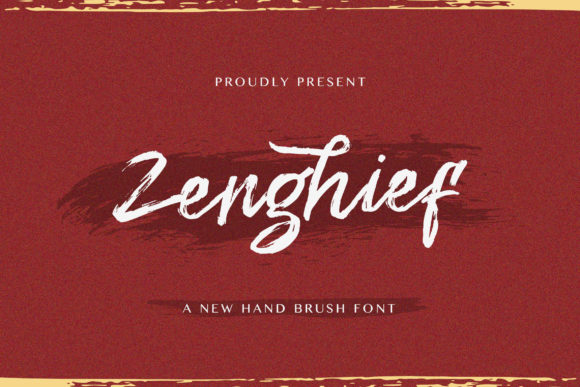 Zenghief: A Brush Display Font for Modern Branding